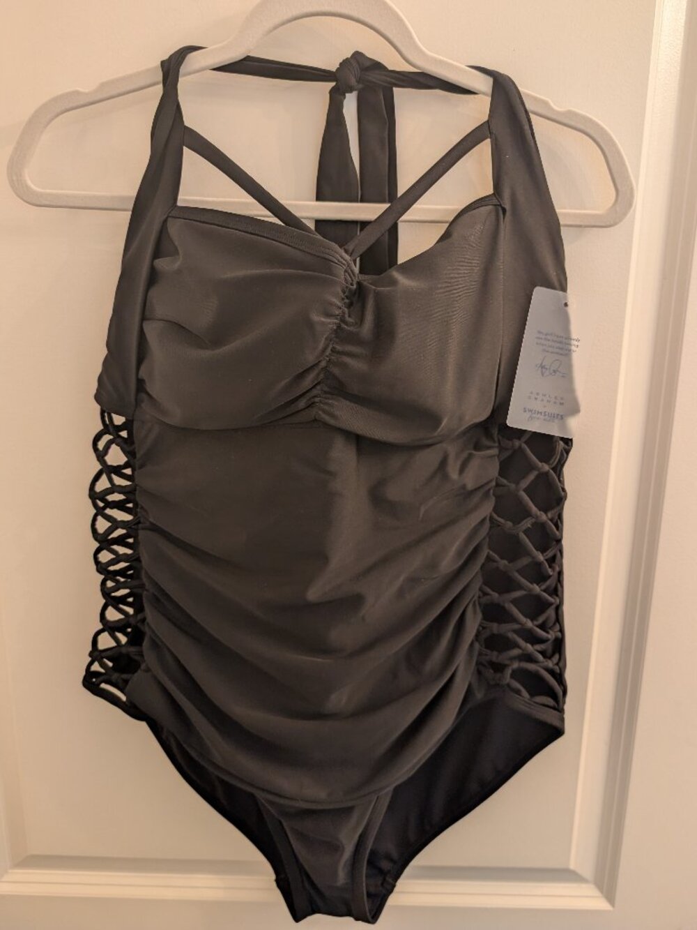 NWT - Ashley Graham Swimsuits For All One Piece Swimsuit- Size 18